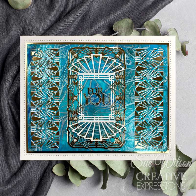 Creative Expressions Craft Dies By Sue Wilson - Art Deco Collection - Elegant Fanfare