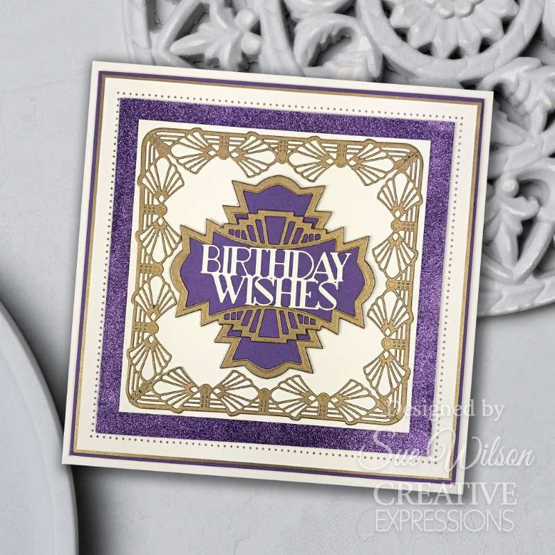 Creative Expressions Craft Dies By Sue Wilson - Art Deco Collection - Decorative Tag Duo