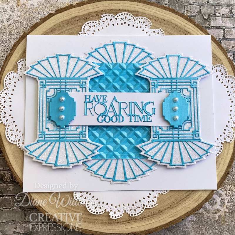 Creative Expressions Craft Dies By Sue Wilson - Art Deco Collection - Fantail Rosette