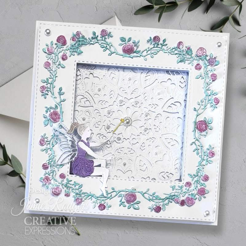 Creative Expressions Craft Dies By Jamie Rodgers - Fairy Wishes Collection - Entwined Rose Border