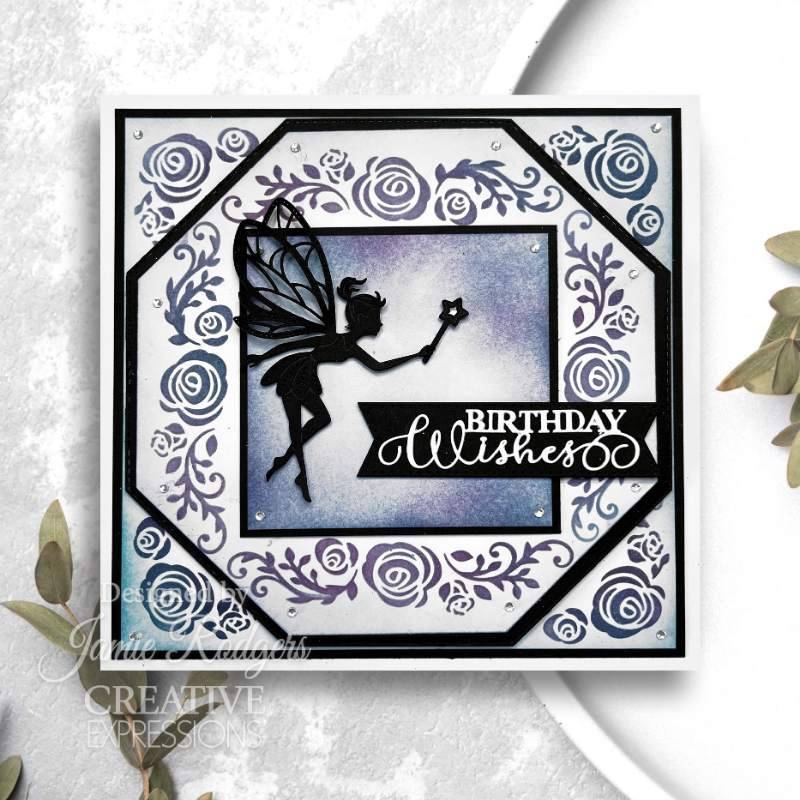 Creative Expressions Craft Dies By Jamie Rodgers - Fairy Wishes Collection - Happy Birthday