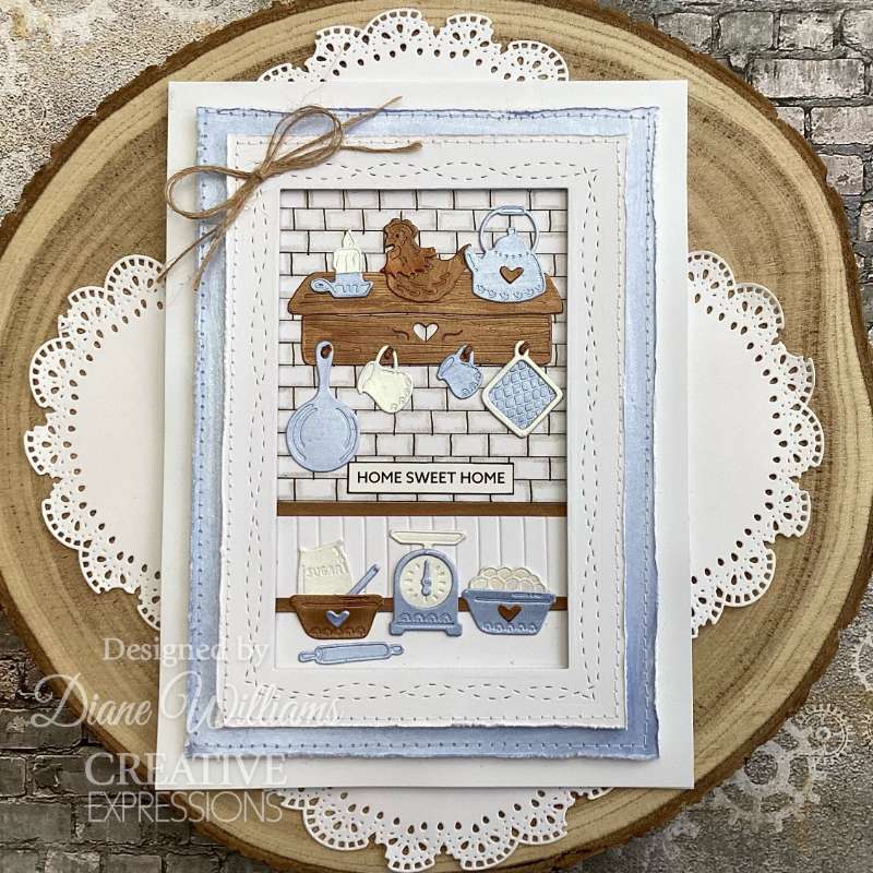 Creative Expressions Craft Die By Sam Poole - Shabby Basics - Stitched Weave