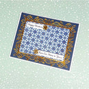 Creative Expressions A6 Pre-Cut Rubber Background Stamp - Yuletide Weave
