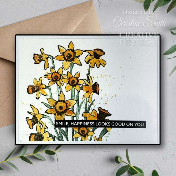 Creative Expressions 4"x 6" Pre-Cut Rubber Stamp - Dreamy Harebells*