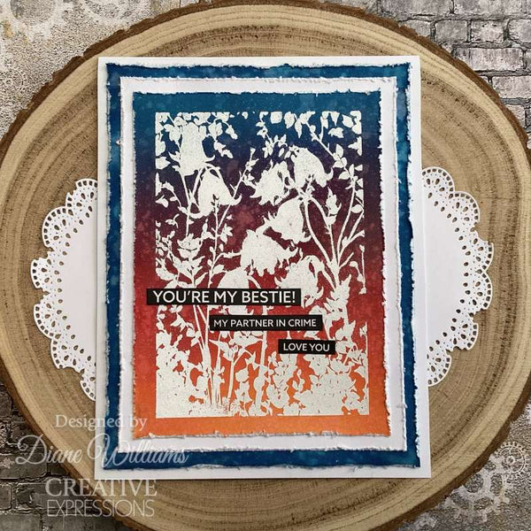 Creative Expressions 4"x 6" Pre-Cut Rubber Stamp - Dreamy Harebells*