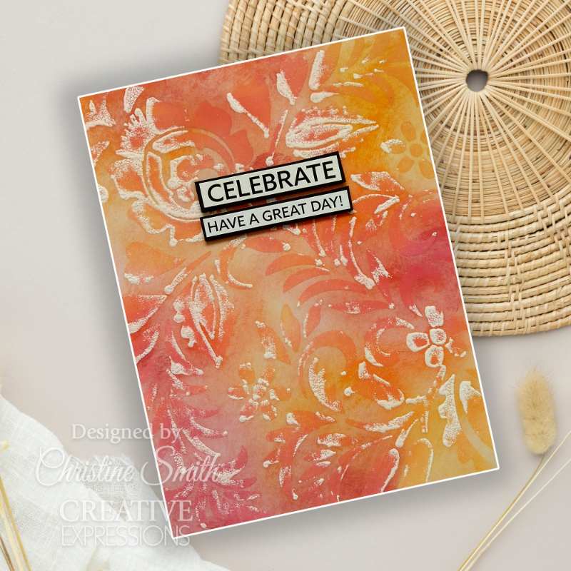 Creative Expressions Folk Art Stencil 6"x 6" - Flora*