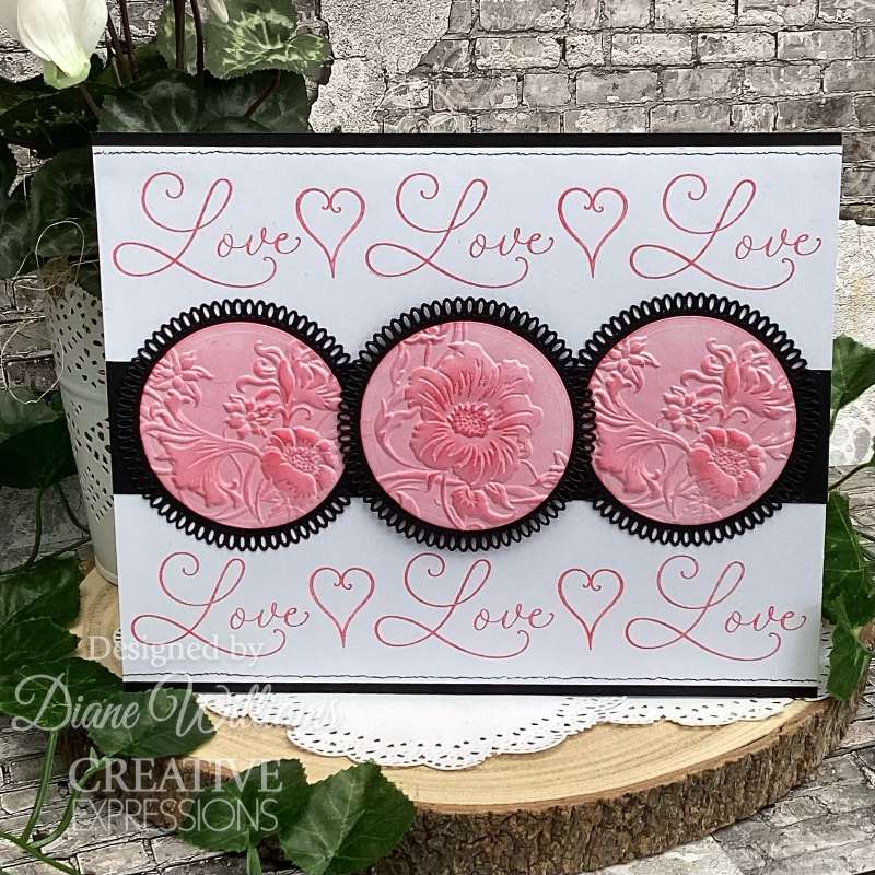 Creative Expressions Companion Colouring Stencil 6"x 8" 2/Pkg - Ribbon Blooms*