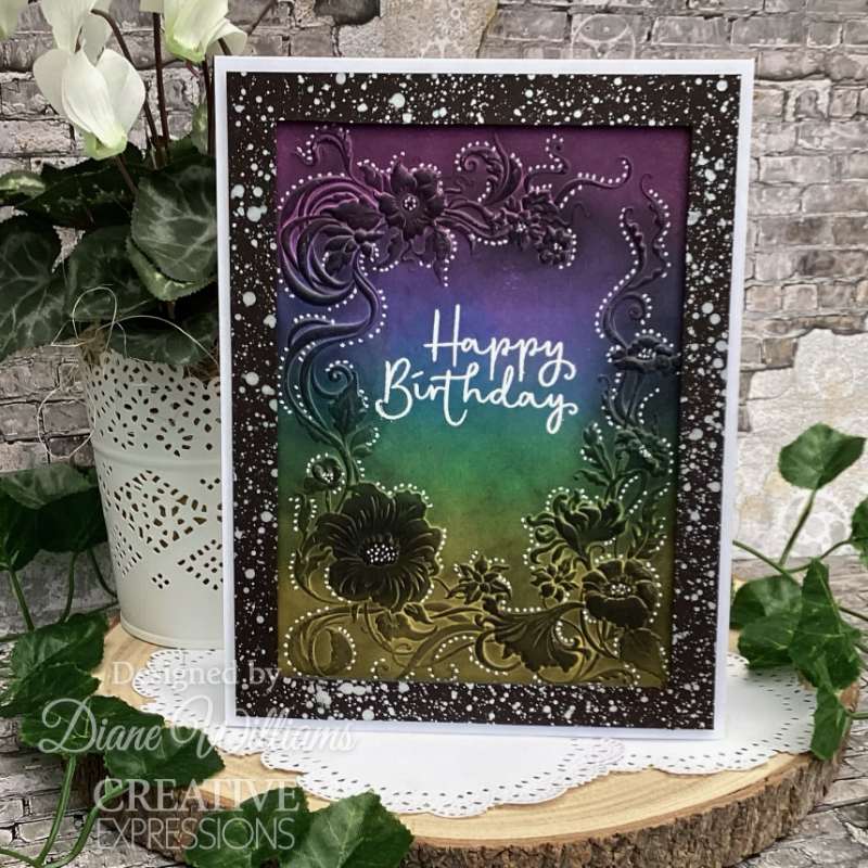 Creative Expressions Companion Colouring Stencil 6"x 8" 2/Pkg - Ribbon Blooms*