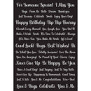 Creative Expressions Wordies Sentiment Sheets 6"x 8" 4 Pack - All Occasions
