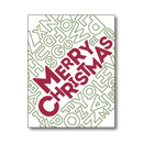 Hero Arts Cling Stamp 6"X6" Merry Christmas Letter Bold Prints*