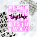 Hero Arts Clear Stamps 4"X6" Luggage Lowercase Alphabet*