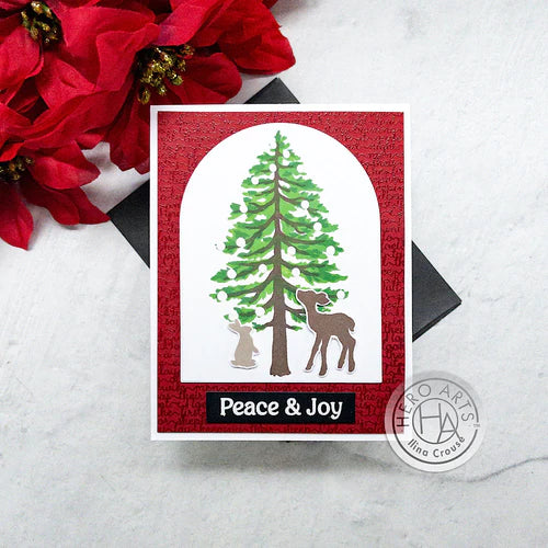 Hero Arts Clear Stamps 6"X8" Colour Layering Seasonal Tree*
