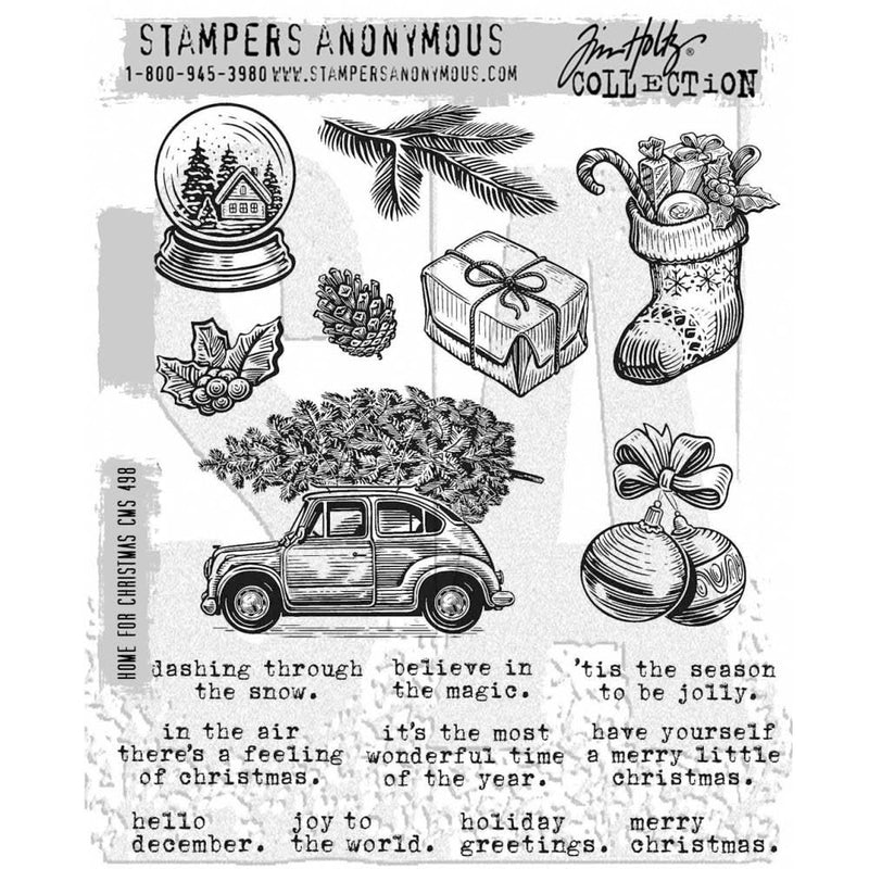 Stampers Anonymous Tim Holtz Cling Stempels 7X8,5, schoolbank