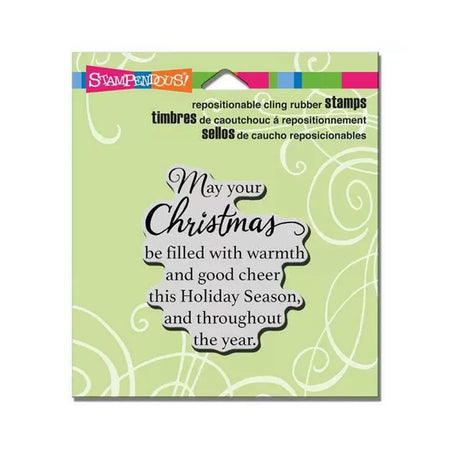 Stampendous Cling Stamp 2.5"x 2.5" - Good Cheer  LIMIT 1 PER ORDER