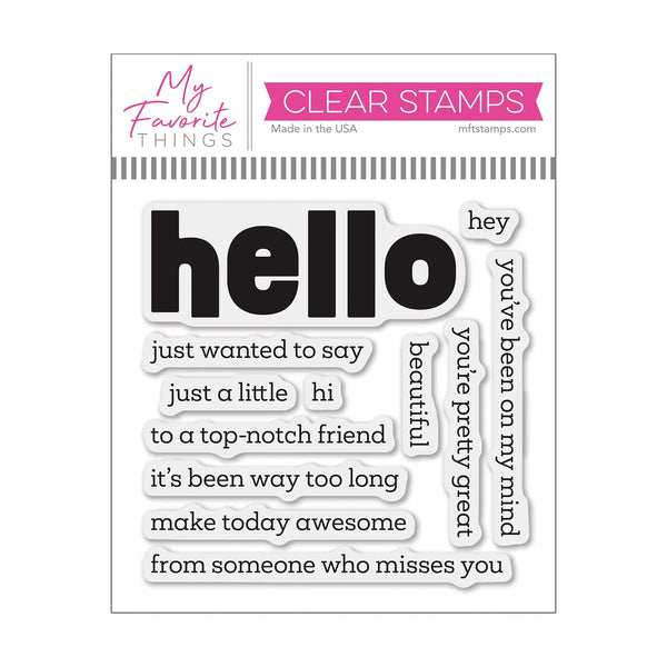 My Favorite Things Clear Stamps 4"x 4" - Not-So-Basic Hello