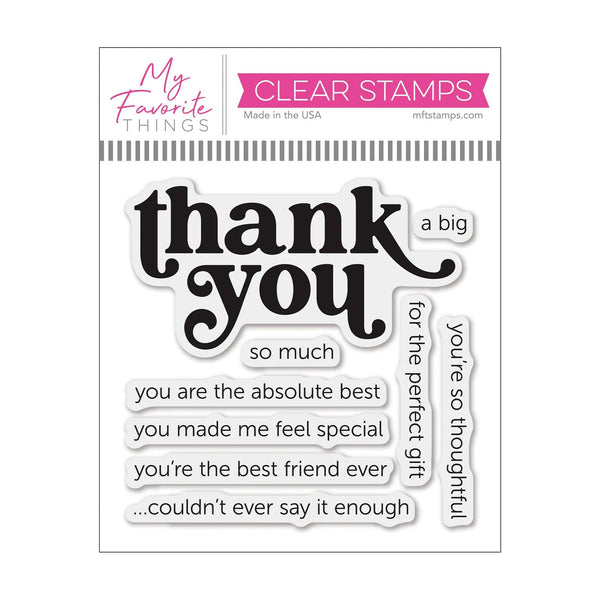 My Favorite Things Clear Stamps 4"x 4" - Not-So-Basic Thank You