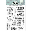 Karen Burniston Clear Stamps 3"x4" Fishing Phrases