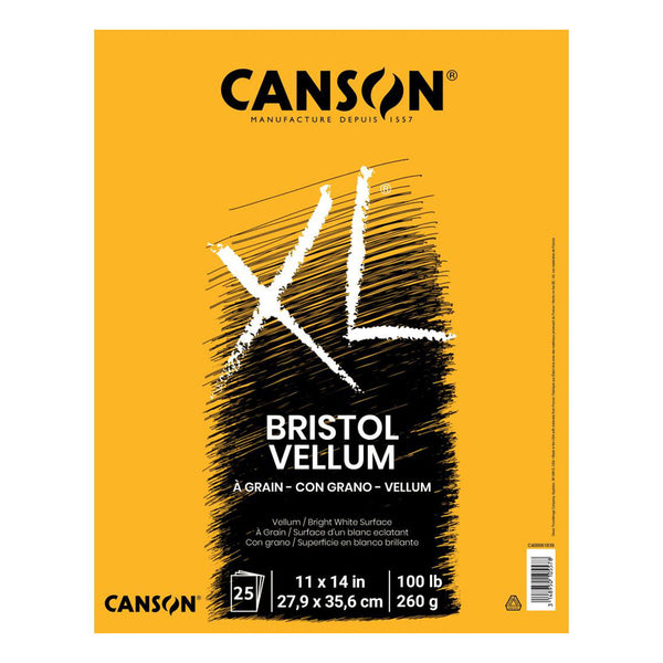 Canson XL Bristol Vellum Pad 11"x 14" - 25 Sheets
