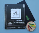 Canson XL Black Drawing Pad 9"x 12" Wire Bound - 40 Sheets