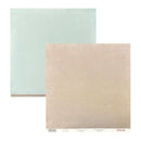 Two square sheets of textured paper, one in pale mint green and one in warm Brown, shown overlapping on a white background.