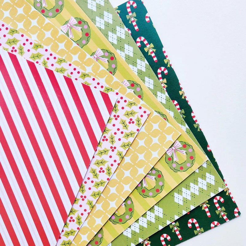 Catherine Pooler Patterned Paper 12"x12" - Holly & Bows