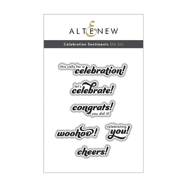 Altenew Celebration Sentiments Die Set
