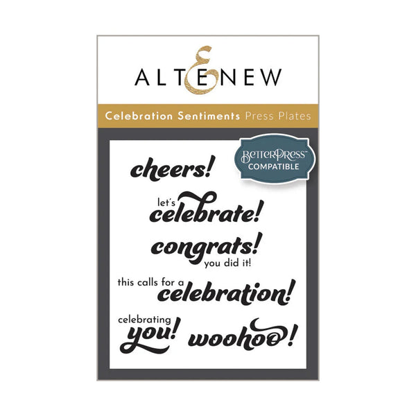 Altenew Celebration Sentiments Press Plate Set*