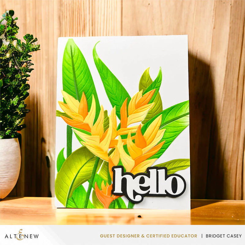 Altenew Charming Heliconia Botanical 3D Embossing Folder