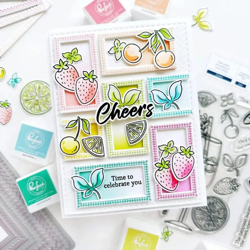 Pinkfresh Studio Clear Stamp Set 4"X6" Cheers