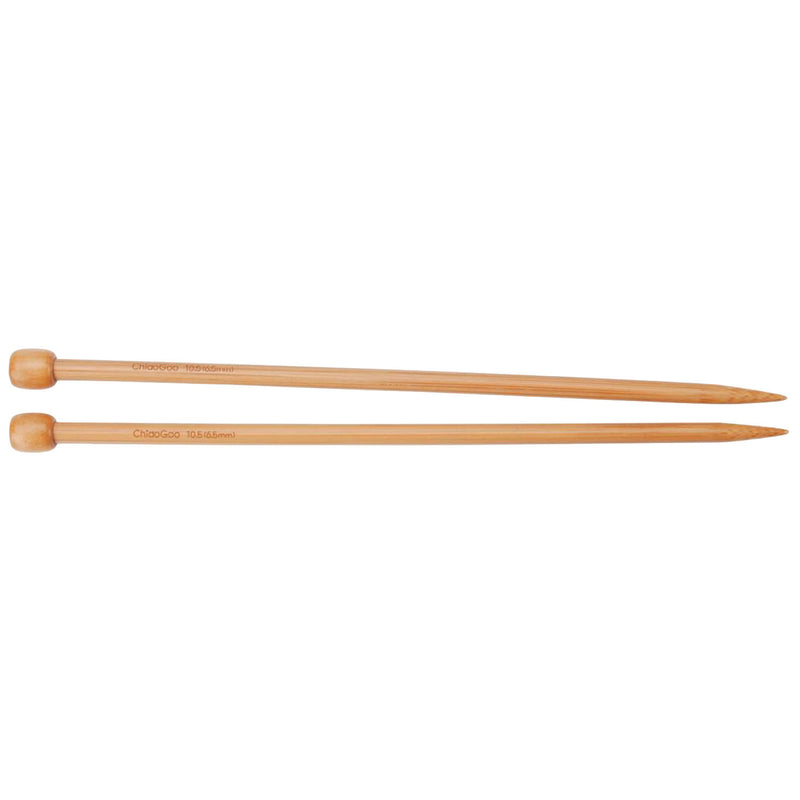 ChiaoGoo Single Point Bamboo Needles - 13" (33cm) Patina 9mm