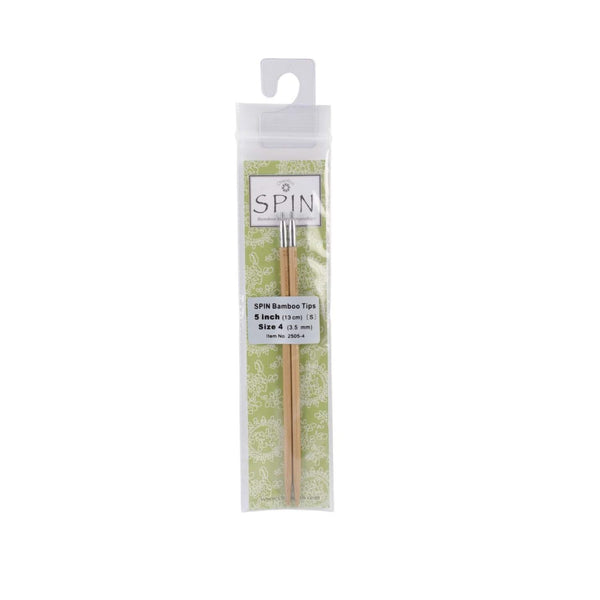ChiaoGoo SPIN Bamboo Tips - 5" (13cm) 3.5mm