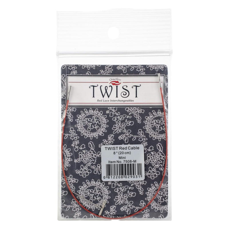 ChiaoGoo TWIST Red Cables 8" (20cm) - Mini
