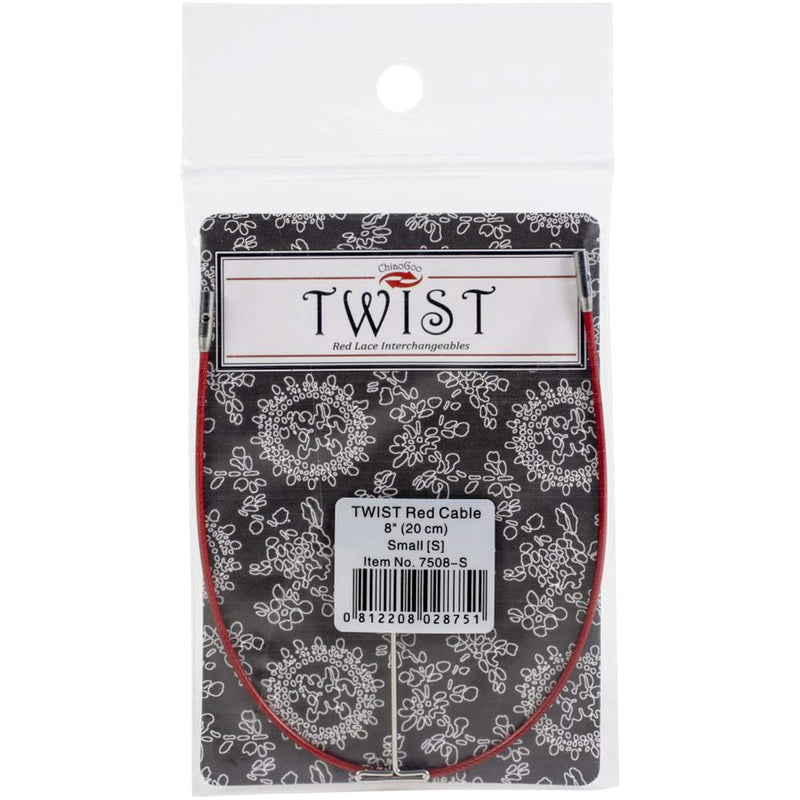 ChiaoGoo TWIST Red Cables 8" (20cm) - Small