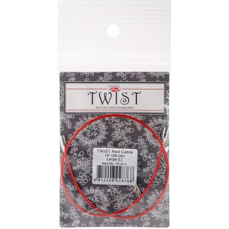 ChiaoGoo TWIST Red Cables 14" (35cm) - Large