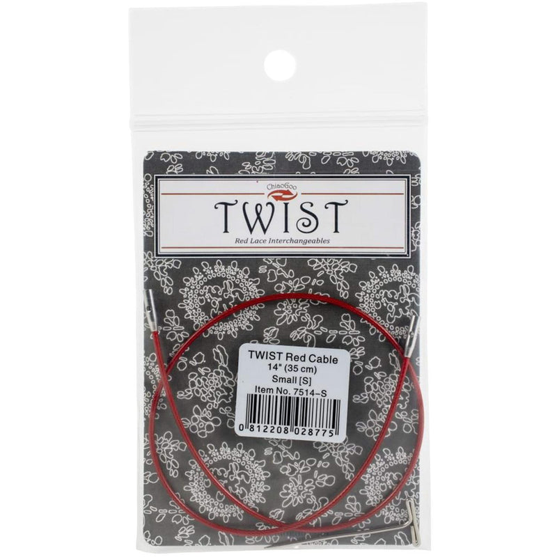 ChiaoGoo TWIST Red Cables 14" (35cm) - Small