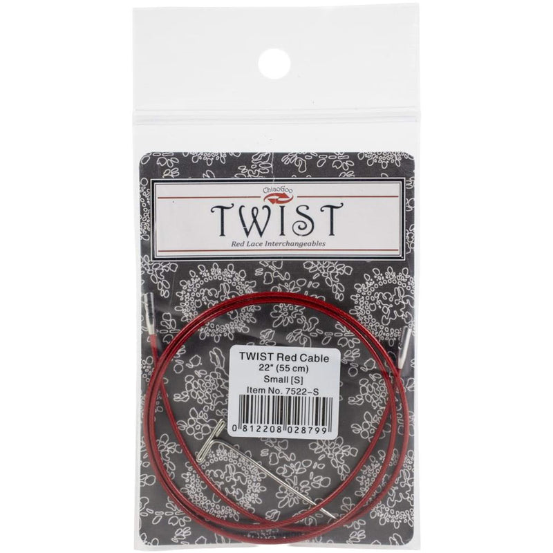 ChiaoGoo TWIST Red Cables 22" (55cm) - Small