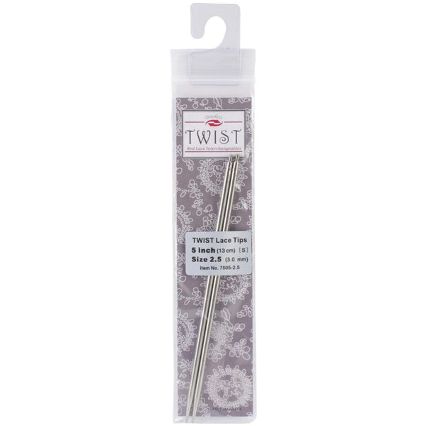 ChiaoGoo TWIST Stainless Steel Lace Tip - 5" (13cm) [S] US 2.5 (3mm)