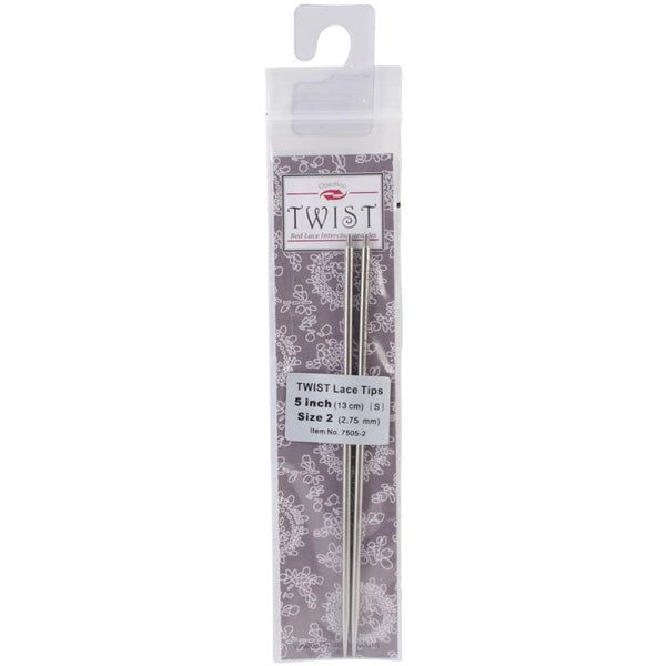 ChiaoGoo TWIST Stainless Steel Lace Tip - 5" (13cm) [S] US 2 (2.75mm)