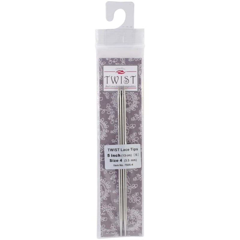 ChiaoGoo TWIST Stainless Steel Lace Tip - 5" (13cm) [S] US 4 (3.5mm)