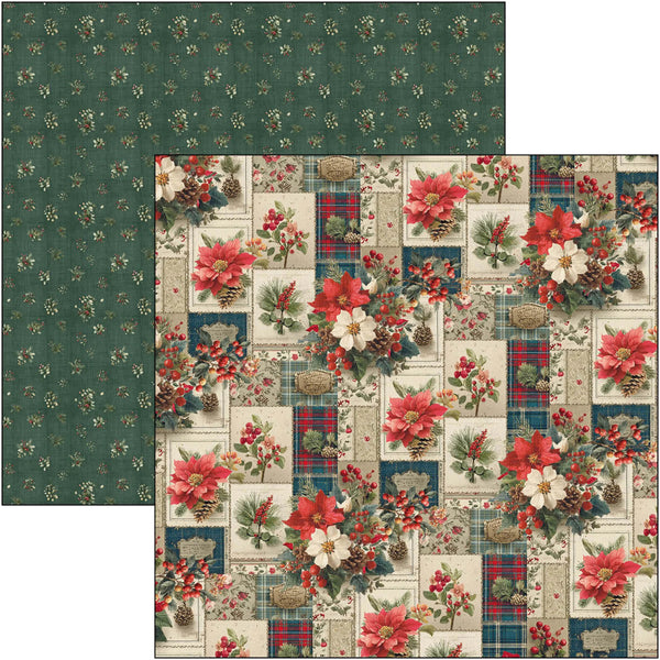 Ciao Bella 12" x 12" Patterns Pad - Merry & Bright