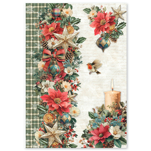 Ciao Bella A4 Rice Paper Mixed - Merry & Bright