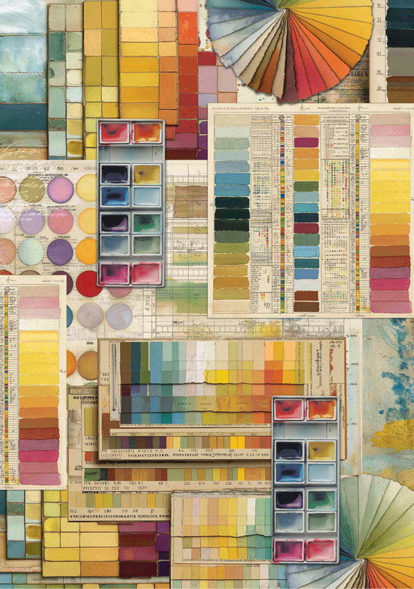Collection of color swatches and palettes from various sources.