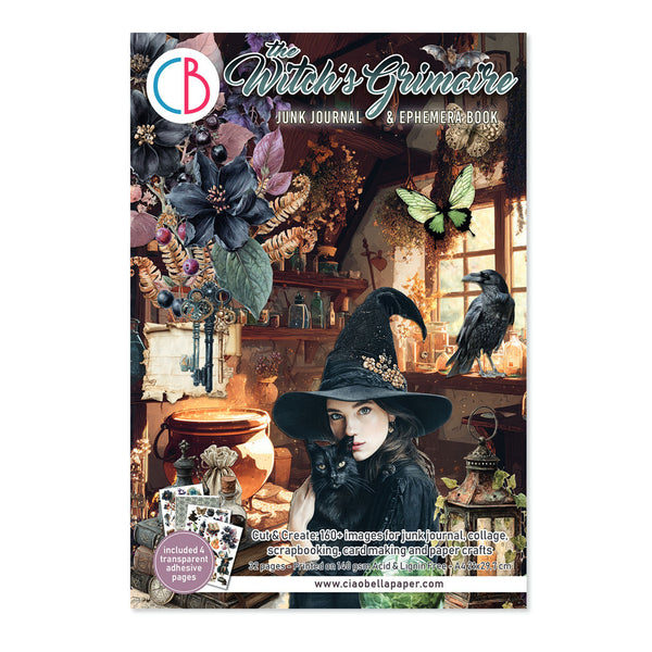 Ciao Bella A4 Junk Journal Ephemera Book - The Witch's Grimoire