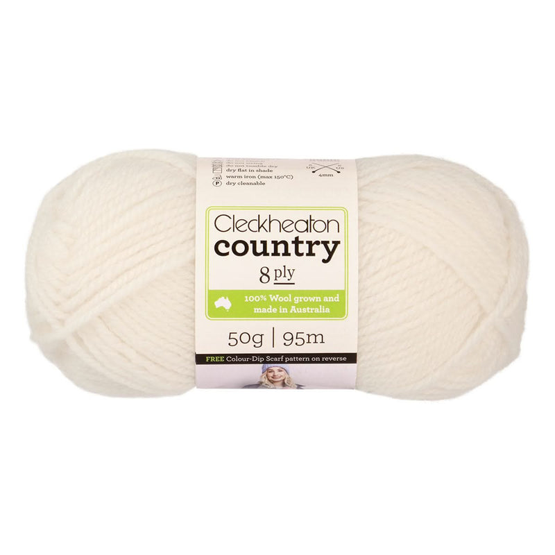 Cleckheaton Country Yarn 8ply 50g - Cream