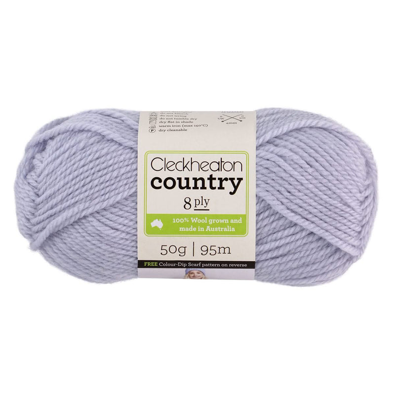 Cleckheaton Country Yarn 8ply 50g - Ghost Grey