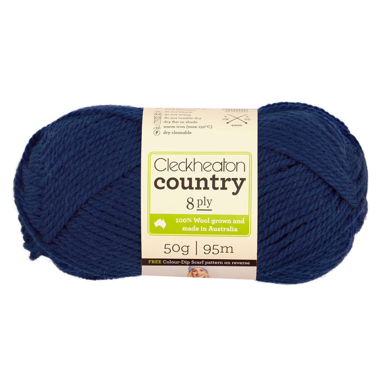Cleckheaton Country Yarn 8ply 50g - Dark Denim