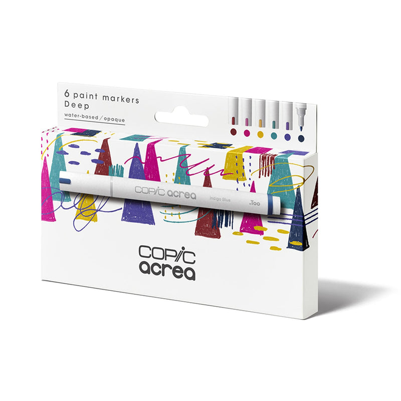 Copic Acrea Paint Markers Set of 6 - Deep