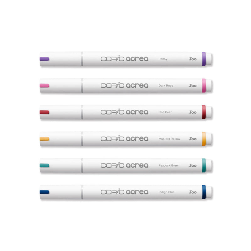 Copic Acrea Paint Markers Set of 6 - Deep