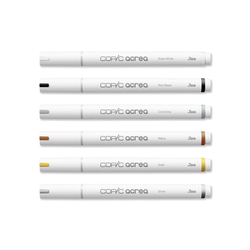 Copic Acrea Paint Markers Set of 6 - Essentials