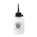 A white squeeze bottle with a black pointed cap, labeled 'COSMIC SHIMMER Fluffy Stuff' on the front, isolated on a white background.